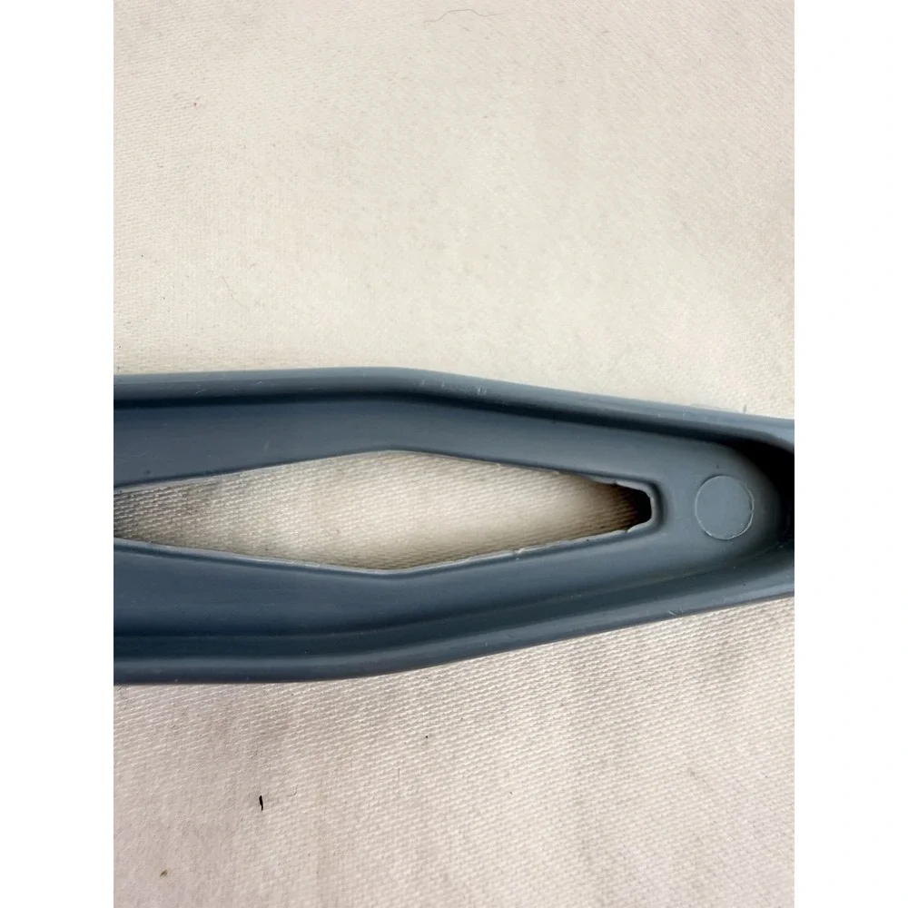 Vintage Kitchen Spoon Plastic Blue Serving Spoon Retro Cooking Utensil